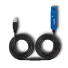 Lindy 15m USB 3.0 Active Extension Pro, 15 m, USB A, USB A, USB 3.2 Gen 1 (3.1 Gen 1), 5 Gbit/s, Must