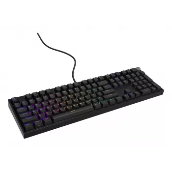 Mehaaniline klaviatuur Genesis THOR 404 — täissuuruses 100% USB QWERTY inglise, must, RGB