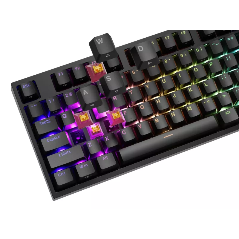 Mehaaniline klaviatuur Genesis THOR 404 — täissuuruses 100% USB QWERTY inglise, must, RGB