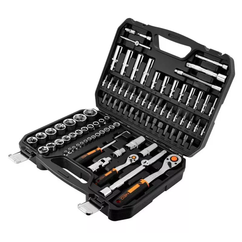 Pesakomplekt NEO Tools 10-062, 1/2-tollise ajamiga, 10 osa