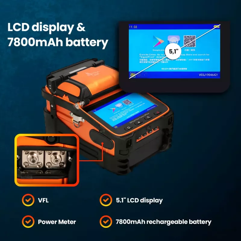 Extralink AI-9 kiudoptiline splaissija 7800mAh aku LED-lamp LCD 5,1 tolli