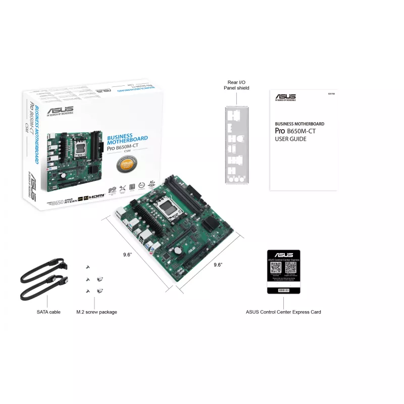 Emaplaat ASUS PRO B650M-CT-CSM AMD B650 Socket AM5 micro ATX