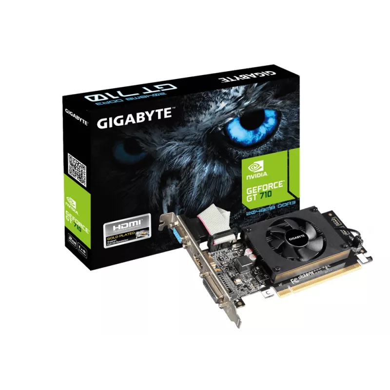 GIGABYTE GV-N710D3-2GL graafikakaart NVIDIA GeForce GT 710 2 GB GDDR3