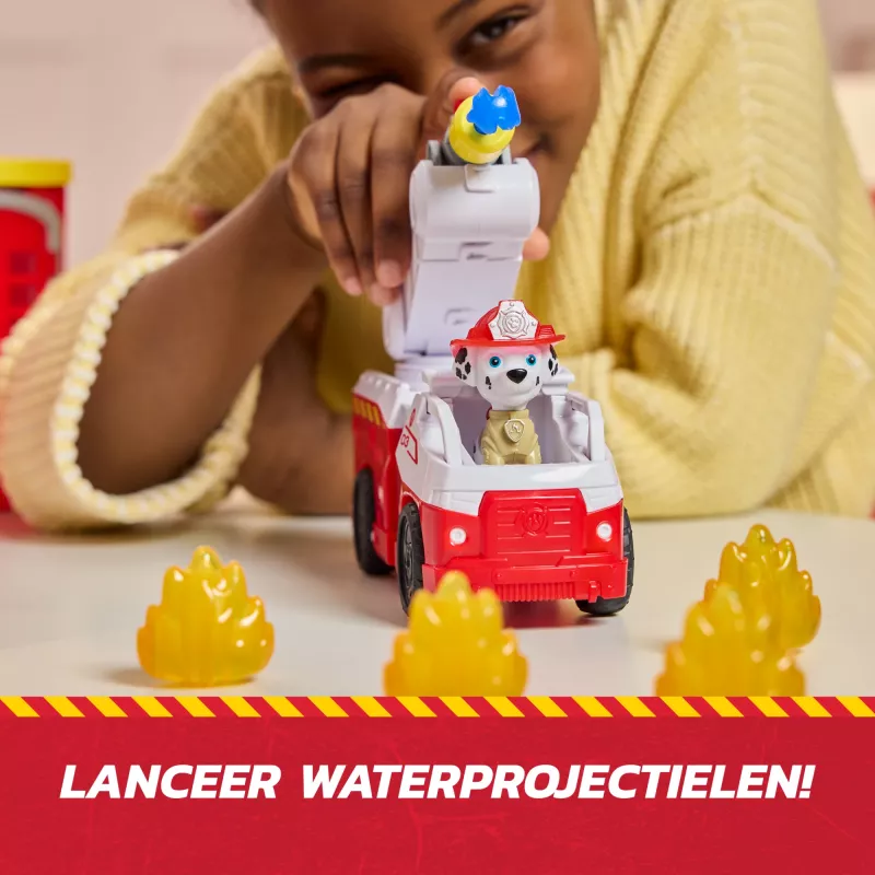 PAW Patroli tuletõrje juhtimiskeskus koos Marshalli figuuri, päästetuletõrjeauto, tulede, stardi ja heliefektidega, laste mänguasjad poistele ja tüdrukutele alates 3. eluaastast