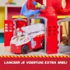PAW Patroli tuletõrje juhtimiskeskus koos Marshalli figuuri, päästetuletõrjeauto, tulede, stardi ja heliefektidega, laste mänguasjad poistele ja tüdrukutele alates 3. eluaastast