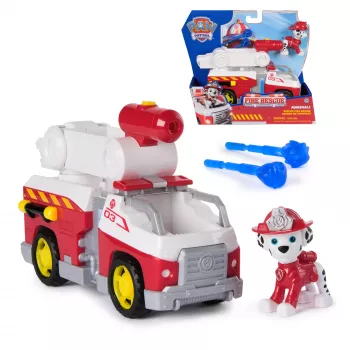 Tuletõrjeauto mänguasi Spin Master Marshall Rescue Fire Engine koos tegelaskuju, mürsulaskuri, plastik, vanusele 3+