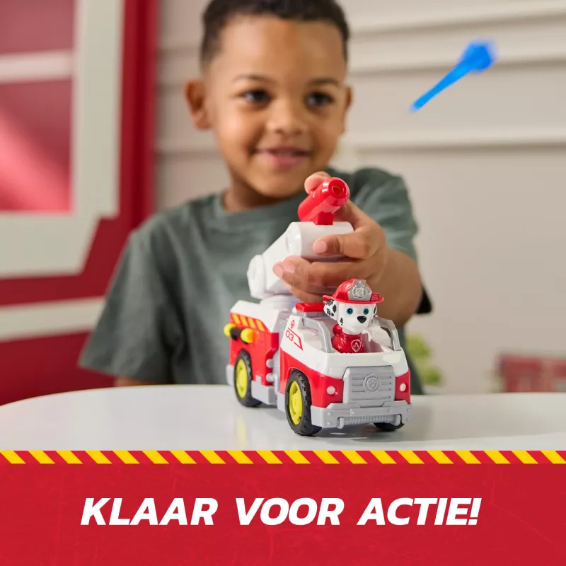 Tuletõrjeauto mänguasi Spin Master Marshall Rescue Fire Engine koos tegelaskuju, mürsulaskuri, plastik, vanusele 3+