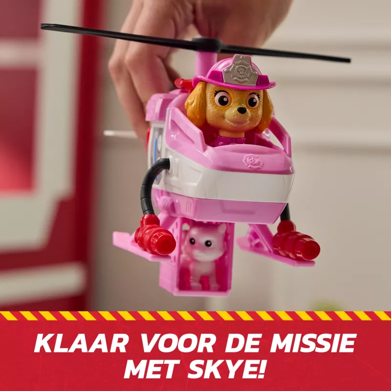 PAW Patrol Fire Rescue: Skye Rescue Fire Chopper koos tegevusfiguuri, kiisusõbra ja mänguhelikopteriga, laste mänguasi poistele ja tüdrukutele alates 3. eluaastast
