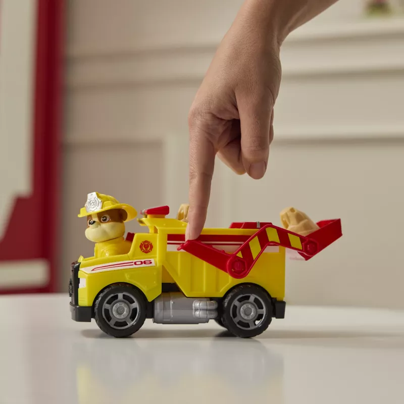 PAW Patrol Fire Rescue: Rubble Rescue Fire Dump Truck koos action-figuuri, mürskude ja mänguautoga, laste mänguasjad poistele ja tüdrukutele alates 3. eluaastast