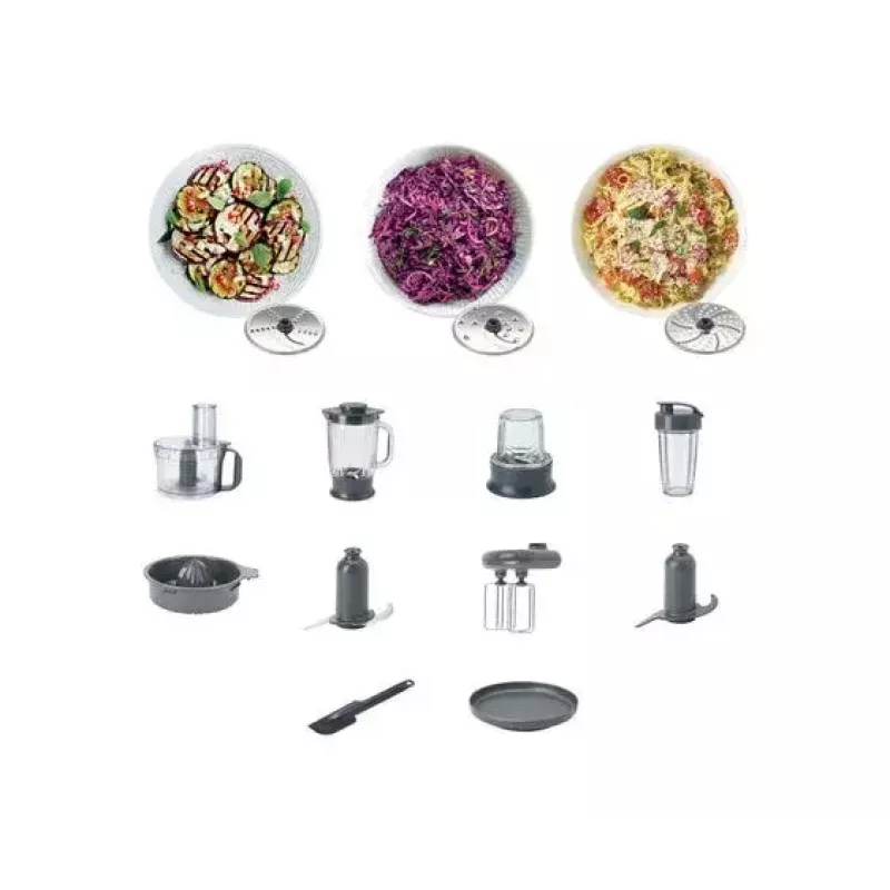 Köögikombain Kenwood MultiPro Compact+ FDM316SS — 800 W, 2 L kauss, hall, sisseehitatud kaalud
