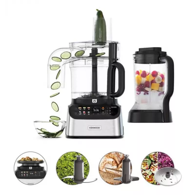 Kenwood MultiPro OneTouch köögikombain 1000 W 3 L Must, Roostevaba teras Sisseehitatud kaalud