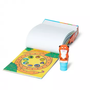 Melissa & Doug Sticker WOW 24-leheküljeline tegevusvihik ja kleepsumaja, 300 kleebist, kunst ja käsitöö näpumänguasi kogutav tegelane – Tiiger – FSC sertifitseeritud