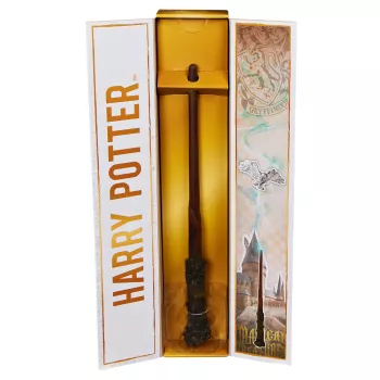 Wizarding World Harry Potter, 12-tolline maagiline kollektsionääri Harry Potteri võlukepp aluse ja valatud ikooniga, maagilised olendid, kostüümiaksessuaar