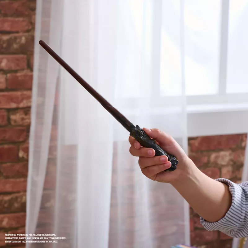 Wizarding World Harry Potter, 12-tolline maagiline kollektsionääri Harry Potteri võlukepp aluse ja valatud ikooniga, maagilised olendid, kostüümiaksessuaar