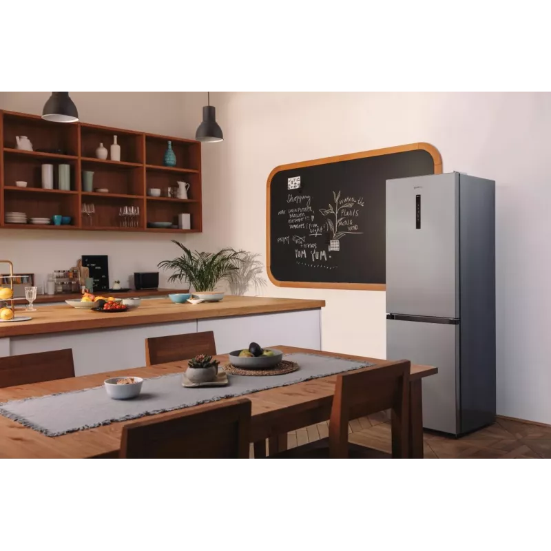 Gorenje Külmik-sügavkülmik NRK619CAXL4 SI, 304 L, SN-N, 6 kg/24h, C, Värske tsooni sektsioon, Hall