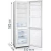 Gorenje Kombineeritud külmik-sügavkülmik RK418DPW4 BE, 269 L, N-ST, 39 dB, 3.2 kg/24h, D, Valge