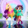 Mini nukukomplekt Usorteret Unicorn Academy Ava & Leaf Power of Friendship läbipaistva sadula ja 2 tarvikuga, 168 mm, plast