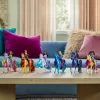Mini nukukomplekt Usorteret Unicorn Academy Ava & Leaf Power of Friendship läbipaistva sadula ja 2 tarvikuga, 168 mm, plast