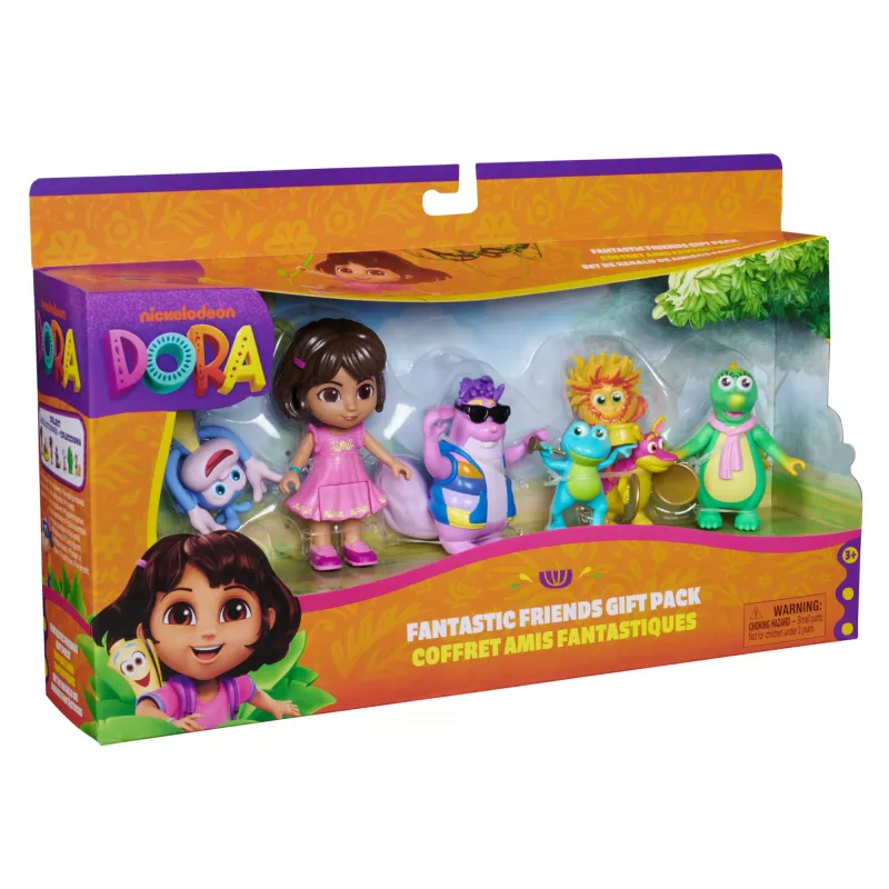Dora, Fantastic Friends Gift Pack koos Dora, Boots, Tico, Isa ja Fiesta Trio, mängufiguurid, laste mänguasjad tüdrukutele ja poistele alates 3. eluaastast