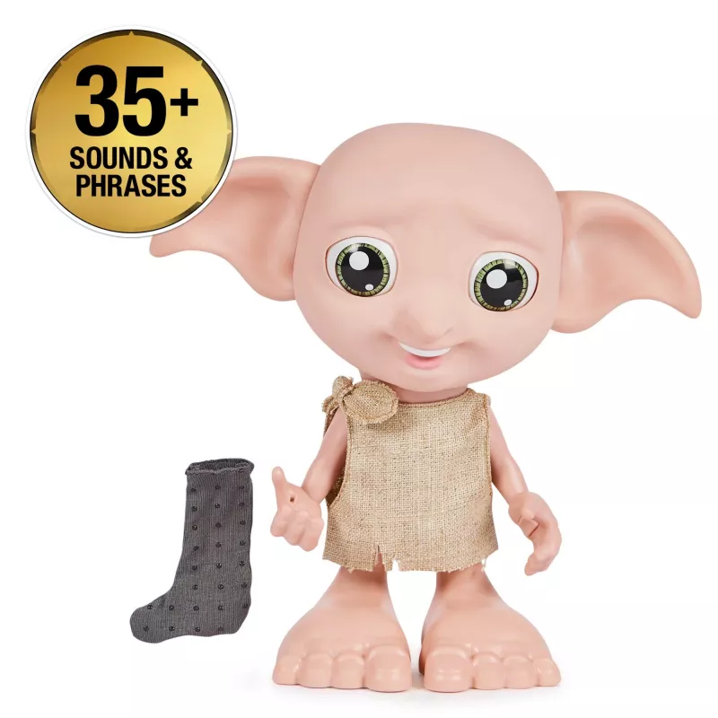Interaktiivne mänguasi Wizarding World Harry Potter Dobby kõnefunktsiooniga AAA mitmevärviline