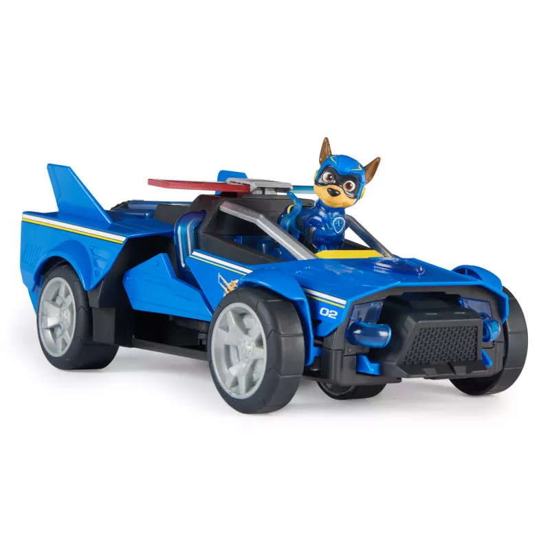 Politseiauto PAW Patrol Chase'i võimas transformeeruv ristleja tulede ja helidega