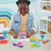 Kinetic Sand, Ultimate Sandisfying Set 2 lb mänguliivaga (roosa, kollane ja sinakasroheline), 10 tööriista ja vormi, sensoorsed mänguasjad lastele alates 7. eluaastast