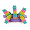 Kinetic Sand, Ultimate Sandisfying Set 2 lb mänguliivaga (roosa, kollane ja sinakasroheline), 10 tööriista ja vormi, sensoorsed mänguasjad lastele alates 7. eluaastast