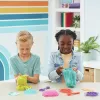 Kinetic Sand, Ultimate Sandisfying Set 2 lb mänguliivaga (roosa, kollane ja sinakasroheline), 10 tööriista ja vormi, sensoorsed mänguasjad lastele alates 7. eluaastast