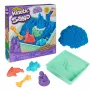 Kinetic Sand, liivakastikomplekt, loomingulised lihavõttekingitused, sisaldab 1 nael sinist voolitavat mänguliiva, 4 tööriista ja vormi, hoiustamine, sensoorsed mänguasjad lastele alates 3. eluaastast