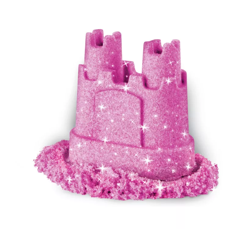 Kinetic Sand, Shimmer Sand 3-pakk vormide ja 12 untsiga, laste kinetiline liiv, 4 aastat, mittetoksiline, plastik, sinine, roosa, lilla