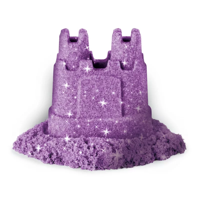 Kinetic Sand, Shimmer Sand 3-pakk vormide ja 12 untsiga, laste kinetiline liiv, 4 aastat, mittetoksiline, plastik, sinine, roosa, lilla