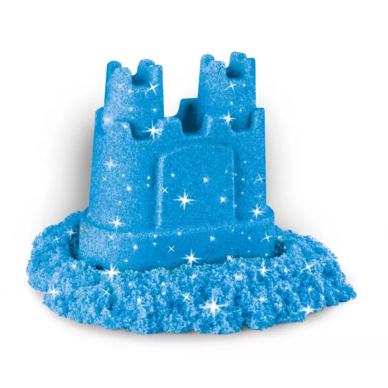 Kinetic Sand, Shimmer Sand 3-pakk vormide ja 12 untsiga, laste kinetiline liiv, 4 aastat, mittetoksiline, plastik, sinine, roosa, lilla