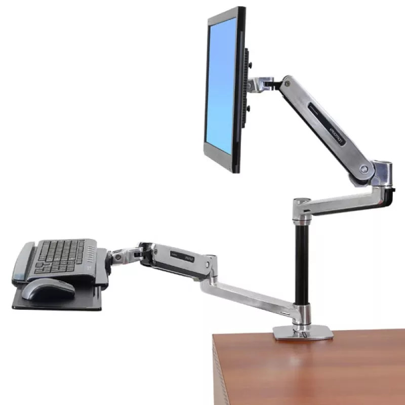 ERGOTRON Lx Istu-Seisa Lauakinnitusega LCD-Käsi (poleeritud alumiinium)