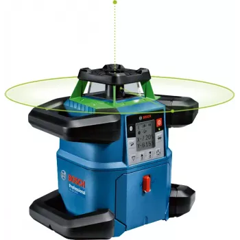 Pöörlev laser Bosch GRL 650 CVHG Professional 18 V rohelise laserjoonega, L-BOXX