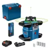 Pöörlev laser Bosch GRL 650 CVHG Professional 18 V rohelise laserjoonega, L-BOXX