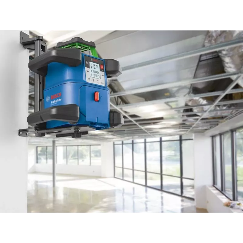 Pöörlev laser Bosch GRL 650 CVHG Professional 18 V rohelise laserjoonega, L-BOXX