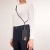 Intenso USB-C laadimispael telefoni kaelapaela kaabel 60W kiirlaadimine reguleeritava pikkusega 1,65m nailon must