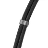 Intenso USB-C laadimispael telefoni kaelapaela kaabel 60W kiirlaadimine reguleeritava pikkusega 1,65m nailon must