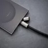 Intenso USB-C laadimispael telefoni kaelapaela kaabel 60W kiirlaadimine reguleeritava pikkusega 1,65m nailon must
