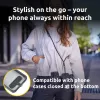 Intenso USB-C laadimispael telefoni kaelapaela kaabel 60W kiirlaadimine reguleeritava pikkusega 1,65m nailon must