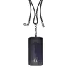 Intenso USB-C laadimispael telefoni kaelapaela kaabel 60W kiirlaadimine reguleeritava pikkusega 1,65m nailon must