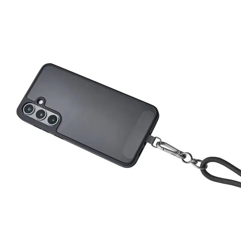 Intenso USB-C laadimispael telefoni kaelapaela kaabel 60W kiirlaadimine reguleeritava pikkusega 1,65m nailon must