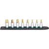 Pistikupesakomplekt Hazet 986-SR/8, 8-osaline lühikesed kuuskantpesad, 6–17 mm, must