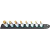 Pistikupesakomplekt Hazet 986-SR/8, 8-osaline lühikesed kuuskantpesad, 6–17 mm, must