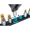 Pistikupesakomplekt Hazet 986-SR/8, 8-osaline lühikesed kuuskantpesad, 6–17 mm, must