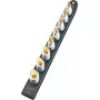 Pistikupesakomplekt Hazet 986-SR/8, 8-osaline lühikesed kuuskantpesad, 6–17 mm, must