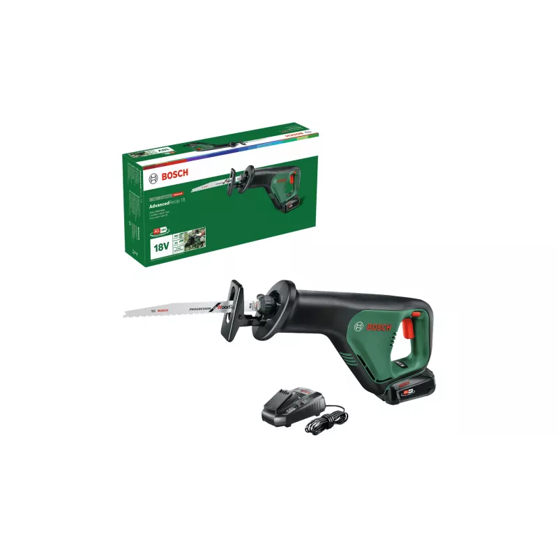 Bosch AdvancedRecip 18 300 spm Must, Roheline