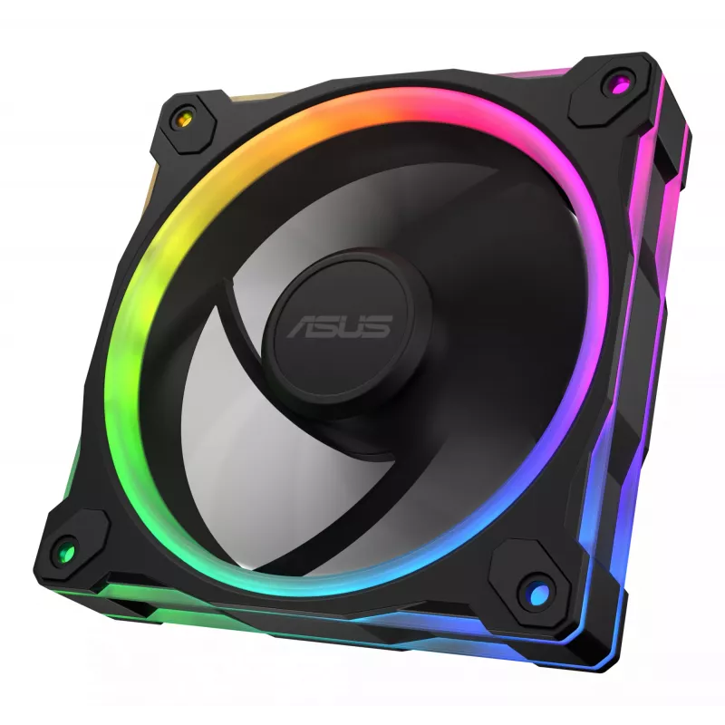 Ventilaator ASUS Prime MR120 ARGB Reverse Must 12 cm hülsslaager