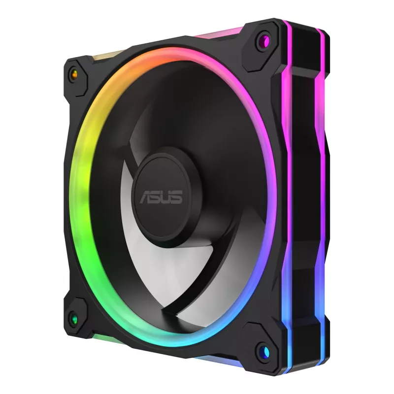 Ventilaator ASUS Prime MR120 ARGB Must 12 cm liugelaager
