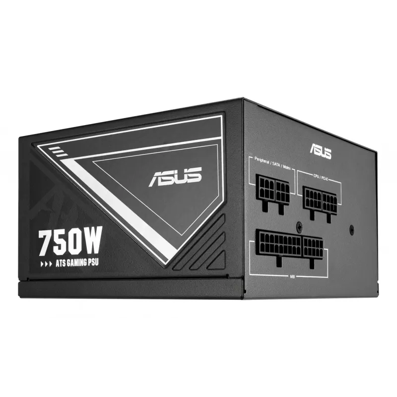 Toiteplokk ASUS ATS-750G 750 W, 20+4 kontakti ATX, 80 PLUS Gold, Must